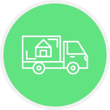 Moving Truck Creative Icons Desig