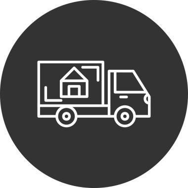 Moving Truck Creative Icons Desig