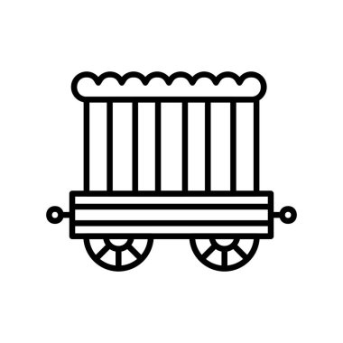 Circus Carriage Creative Icons Desig