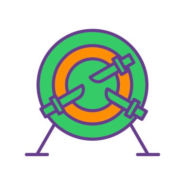 Knife Throw Creative Icons Desig