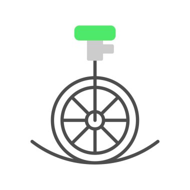 Unicycle Performance Creative Icons Desig