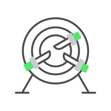 Knife Throw Creative Icons Desig