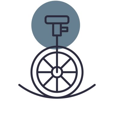 Unicycle Performance Creative Icons Desig