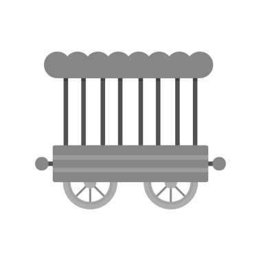 Circus Carriage Creative Icons Desig