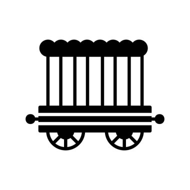 Circus Carriage Creative Icons Desig