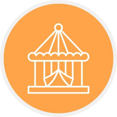 Circus Tent Creative Icons Desig