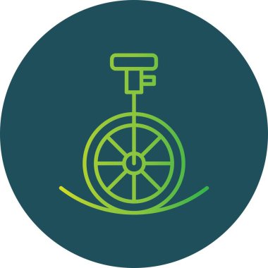 Unicycle Performance Creative Icons Desig