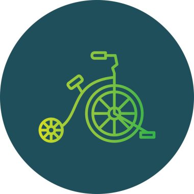 Circus Bike Creative Icons Desig