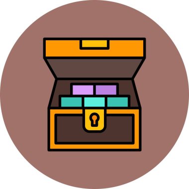 Chest Creative Icons Desig