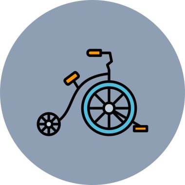 Circus Bike Creative Icons Desig