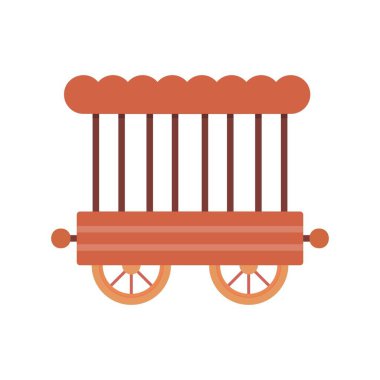 Circus Carriage Creative Icons Desig