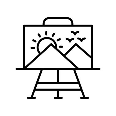 Paint Canvas Creative Icons Desig