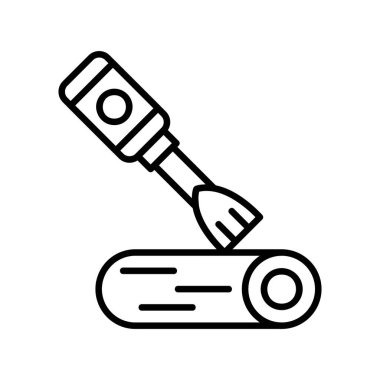 Wood Carving Creative Icons Desig