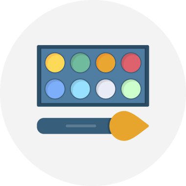 Watercolor Creative Icons Desig