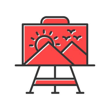 Paint Canvas Creative Icons Desig