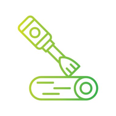 Wood Carving Creative Icons Desig