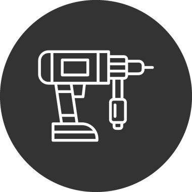 Drilling Machine Creative Icons Desig
