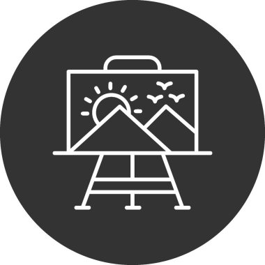 Paint Canvas Creative Icons Desig