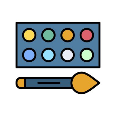 Watercolor Creative Icons Desig