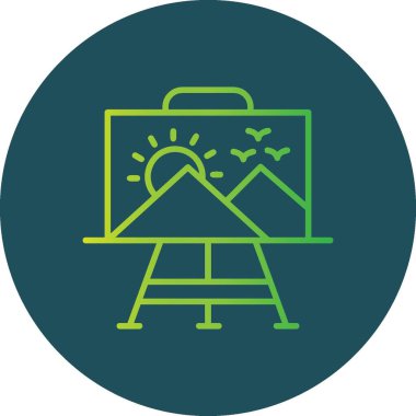 Paint Canvas Creative Icons Desig