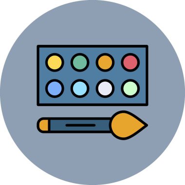 Watercolor Creative Icons Desig