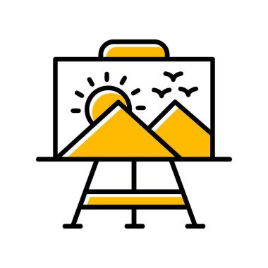 Paint Canvas Creative Icons Desig