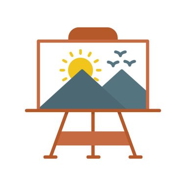 Paint Canvas Creative Icons Desig