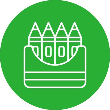 Crayons Creative Icons Desig