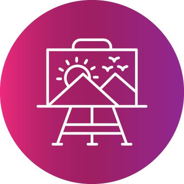 Paint Canvas Creative Icons Desig