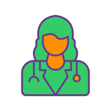 Lady Doctor Creative Icons Desig