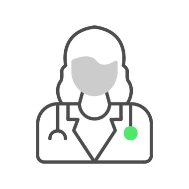Lady Doctor Creative Icons Desig