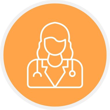 Lady Doctor Creative Icons Desig