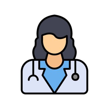 Lady Doctor Creative Icons Desig