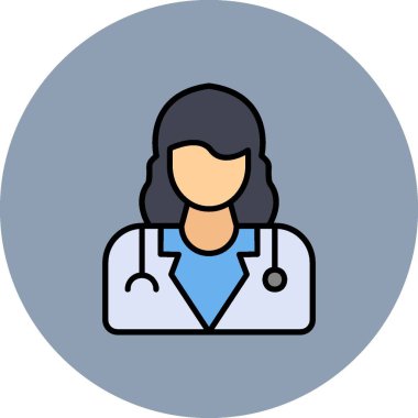 Lady Doctor Creative Icons Desig