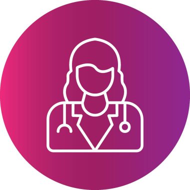 Lady Doctor Creative Icons Desig