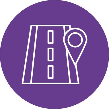 Yol Konumu Yaratıcı Simgeler Tasarımı