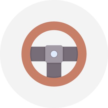 Direksiyon Tekerleği Yaratıcı Simgeler Tasarımı