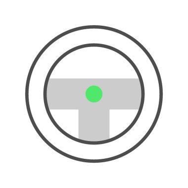 Direksiyon Tekerleği Yaratıcı Simgeler Tasarımı