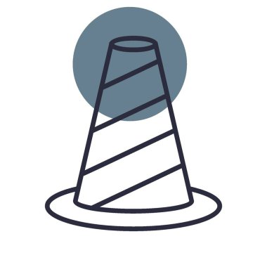 Trafik Konisi Yaratıcı Simgeler Tasarımı