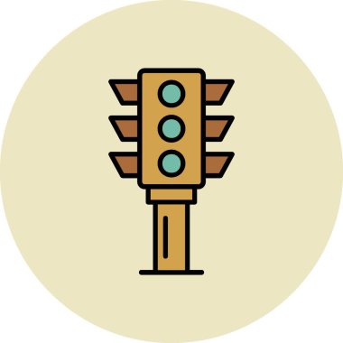 Trafik Işığı Yaratıcı Simgeler Tasarımı