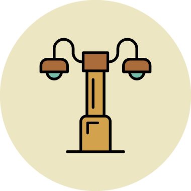 Sokak Işığı Yaratıcı Simgeler Tasarımı