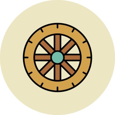 Tekerlek Yaratıcı Simgeler Tasarımı