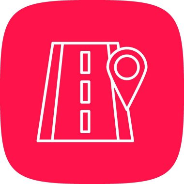 Yol Konumu Yaratıcı Simgeler Tasarımı