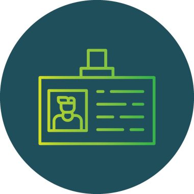 Sürücü Lisansı Yaratıcı Simgeler Tasarımı