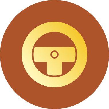 Direksiyon Tekerleği Yaratıcı Simgeler Tasarımı