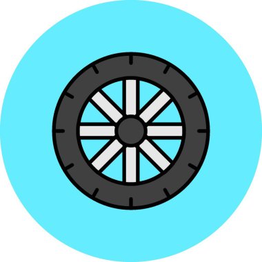 Tekerlek Yaratıcı Simgeler Tasarımı