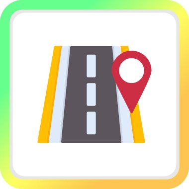 Yol Konumu Yaratıcı Simgeler Tasarımı