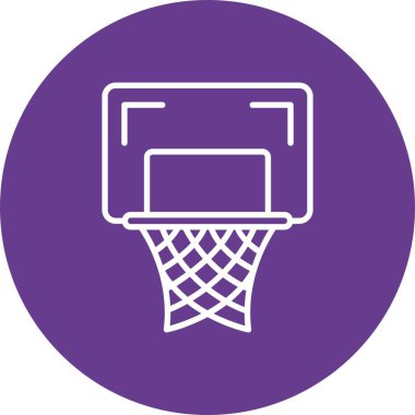 Basketbol Hoop Yaratıcı Simgeler Tasarımı