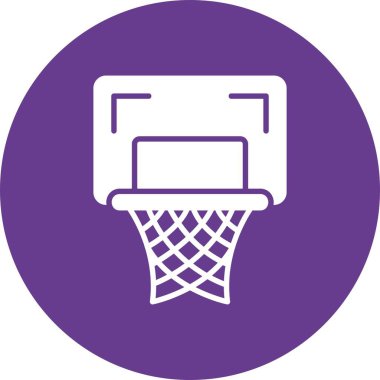 Basketbol Hoop Yaratıcı Simgeler Tasarımı