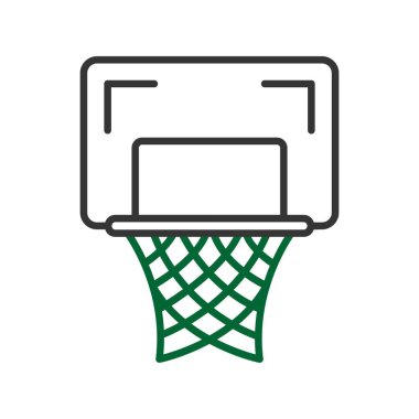 Basketbol Hoop Yaratıcı Simgeler Tasarımı